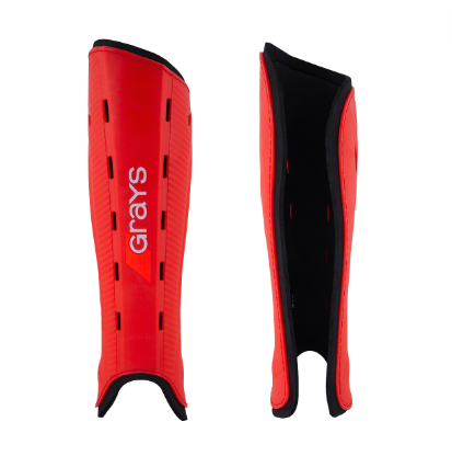 [13215] Hockey Shin Guards Grays G600 Red Large