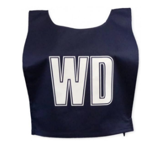 [13985] Netball Bibs Ziland Set of 7 Navy Adult Medium