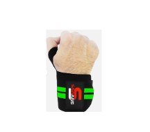[9682] Wrist Wraps Sawans Black|Green