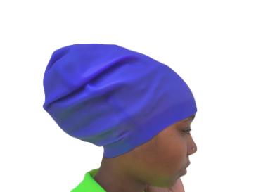 [136520] Swim Cap (Long hair) Purple Adult L