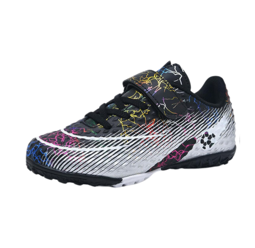 [13656] Astro Turf Trainers Silver|Multi Kids UK4|US5