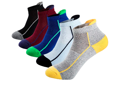 [13812] Ankle Socks Konlee US 6-9 Multi Color 