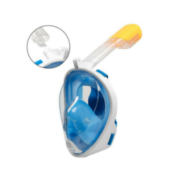 [10755] Full Mask Snorkel Set Blue S/M   