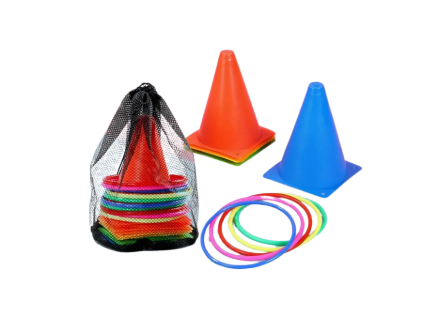 [13905] Ring Toss Multi Cone Game Set 