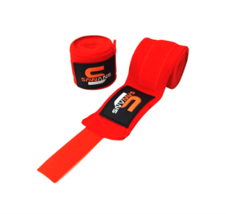 [6319] Boxing Hand Wraps 3.5m Red