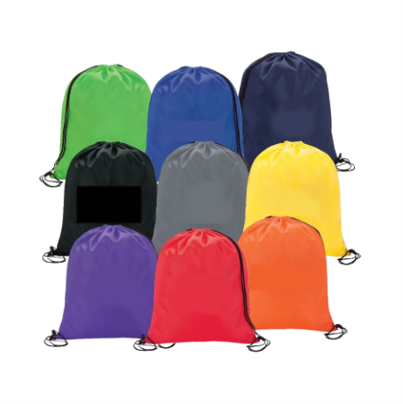 [6010] Solid Color Drawstring Backpack