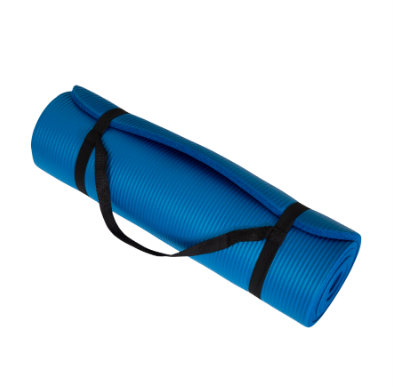 [10392] Yoga Mat w/Straps 6.0mm Thickness Blue
