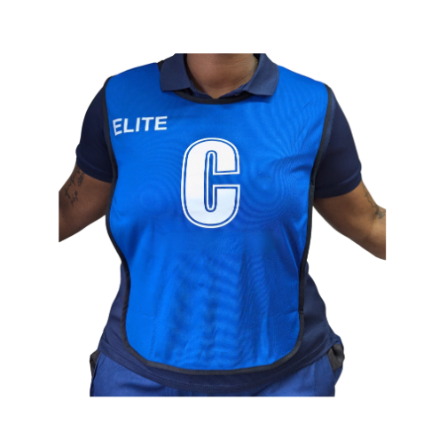 [12141] Netball Bibs Elite Set of 7 Royal Adult Small