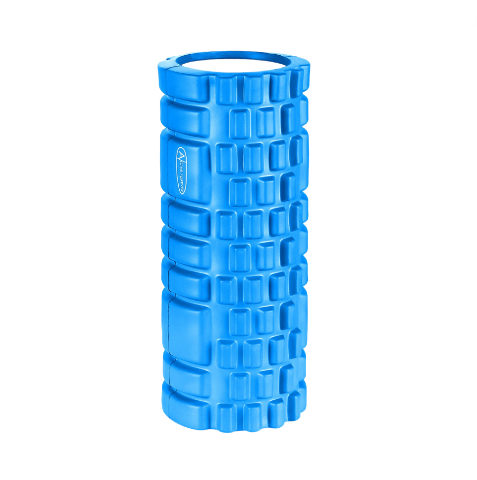 [13738] Textured Foam Roller 34x14cm Blue 