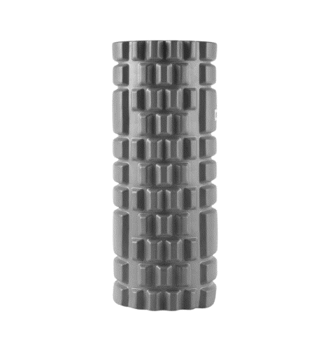 [13736] Textured Foam Roller 34x14cm Grey