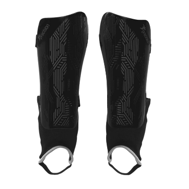 [11629] FB Shin Guards Precision with Ankle Support Black Small