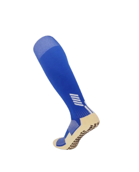 [13815] Football Socks Anti Slip Sports US 7-11 Blue