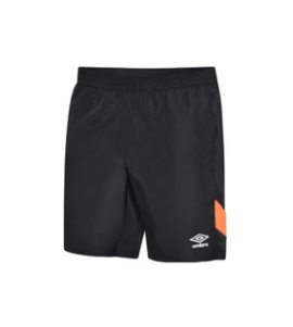 [31003] Training Shorts Umbro Black|Ornage XLarge