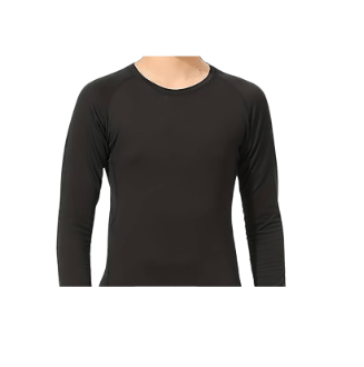 [CL12864]  Rash Guards Ladies Black XSmall