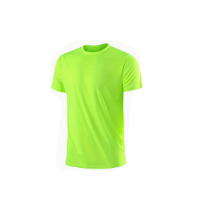 [CL3010] T-Shirt Men's Breathable S.Sleeve Neon Green Medium