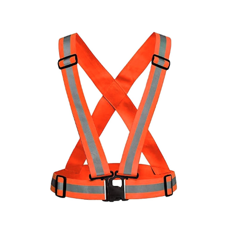 [12557] Reflective Vest Orange One Size