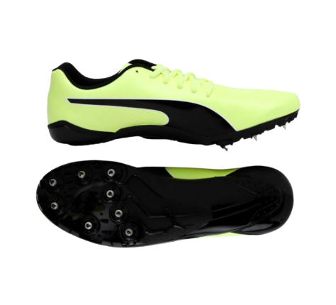 [12116] Spike Shoes Puma EvoSpeed Prep Sprint Yellow|Black US8.5