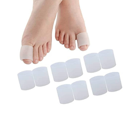 [12221] Toe Sleeves Athletes|Runners Silicone , Open Toe Large 2pc (Big Toe)