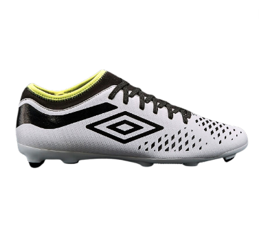 [13108] FG Boot Umbro Senior White|Black|Acid Lime UK7|US8