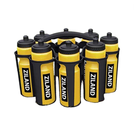 [13127] Water Bottle Carrier Set 8pack Ziland Yellow 