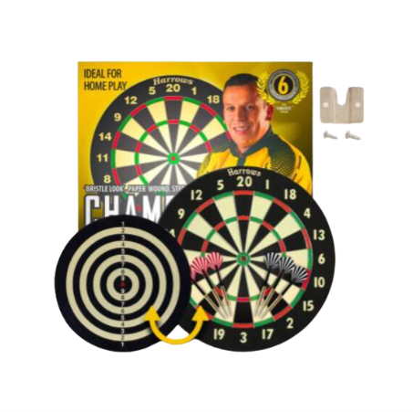 [13249] Harrows Champion Family Dart Board Set