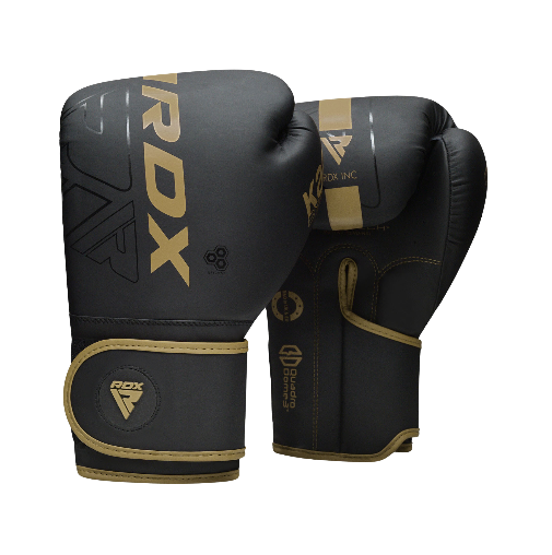 [12814] Boxing Training Gloves RDX 14oz Black|Gold