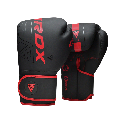 [12815] Boxing Training Gloves RDX 16oz Black|Red