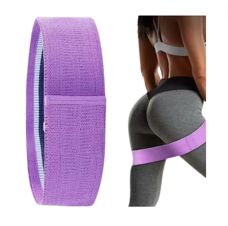 [12345] Fabric Resistance Glute Band Purple 25-35lbs