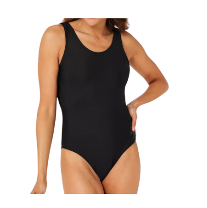 [15102] Swimsuit Slazenger Ladies One Piece Black Size 18 (XXL)