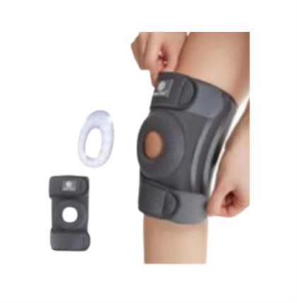 [7286] Knee Support Adjustable Brace One Size Grey