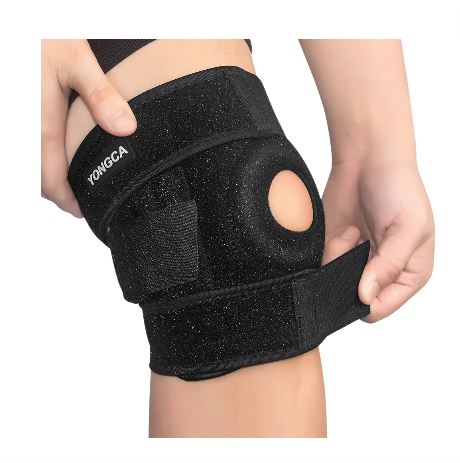 [7289] Knee Open Support Adjustable Brace One Size