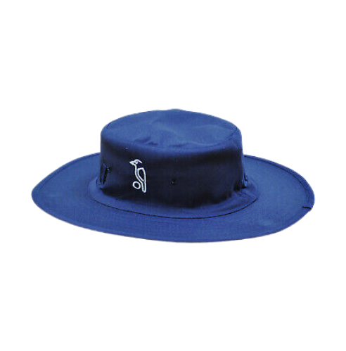 [13343] Cricket Sun Hat Kookaburra Navy Large