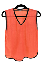 [12281] Training Bibs Adult Large Orange 6pk