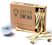 [13502] Golf Tees - Green Swing Bamboo  70mm