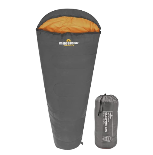 [7895]  Sleeping Bag Mummy Milestone Child|Adult Single
