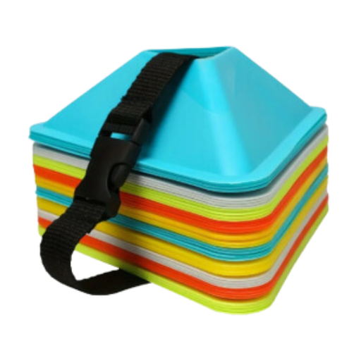 [9718] Triangular Agility Training Cones 20 In A Pack.