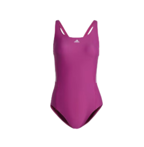 [15113] Swimsuit Adidas Ladies One Piece Fushsia|White Size M