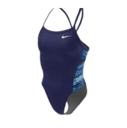[15119] Swimsuit Nike Ladies One Piece Midnight Navy Size XL