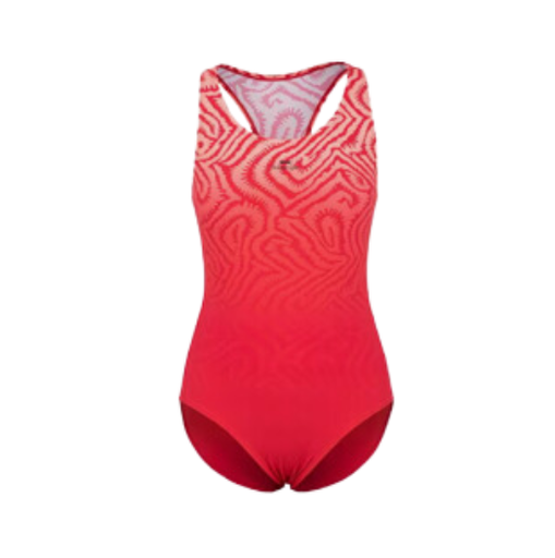 [15123] Swimsuit Ladies Slazenger Sports Back One Piece Red Size L
