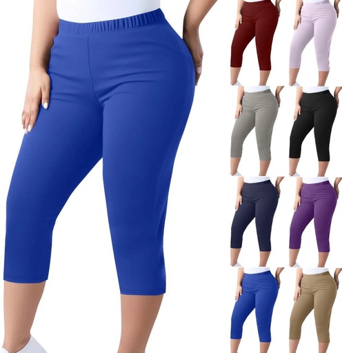 [68298] Ladies Tights High Waisted Capris Medium