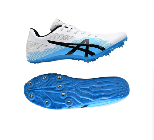 [11154] Spike Shoes Athletic Track & Field Blue|White US5