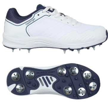 [11267] Cricket Shoe Slazenger White|Navy UK10.5|US11.5
