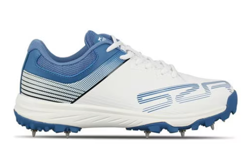 [18747] Cricket Shoe Slazenger Trainer Unisex White|Blue UK10|US11