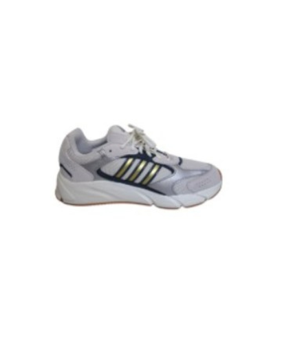 [38593] Court Shoe Adidas Cloud Foam White|Silver|Navy UK7|US7.5