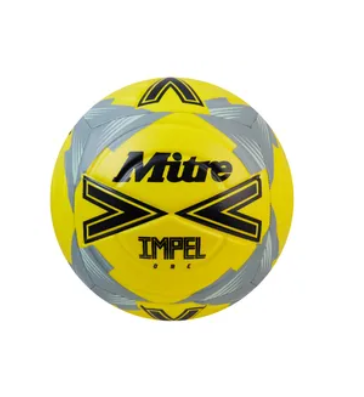 [7628] Football Mitre Impel One Yellow|Grey Size 4
