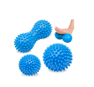 [57932] Spiky Massage Roller Set Blue