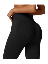 [238019] Tights Ladies Seamless Long Black Small