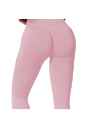 [35829] Tights Ladies Seamless Long Pink Small