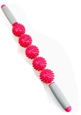 [3892] Spiked Massage Roller Stick Red 