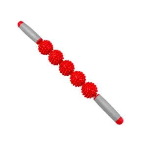 [3892] Spiked Massage Roller Stick Red 